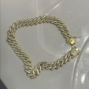 Gold and Silver men’s jewlery necklace